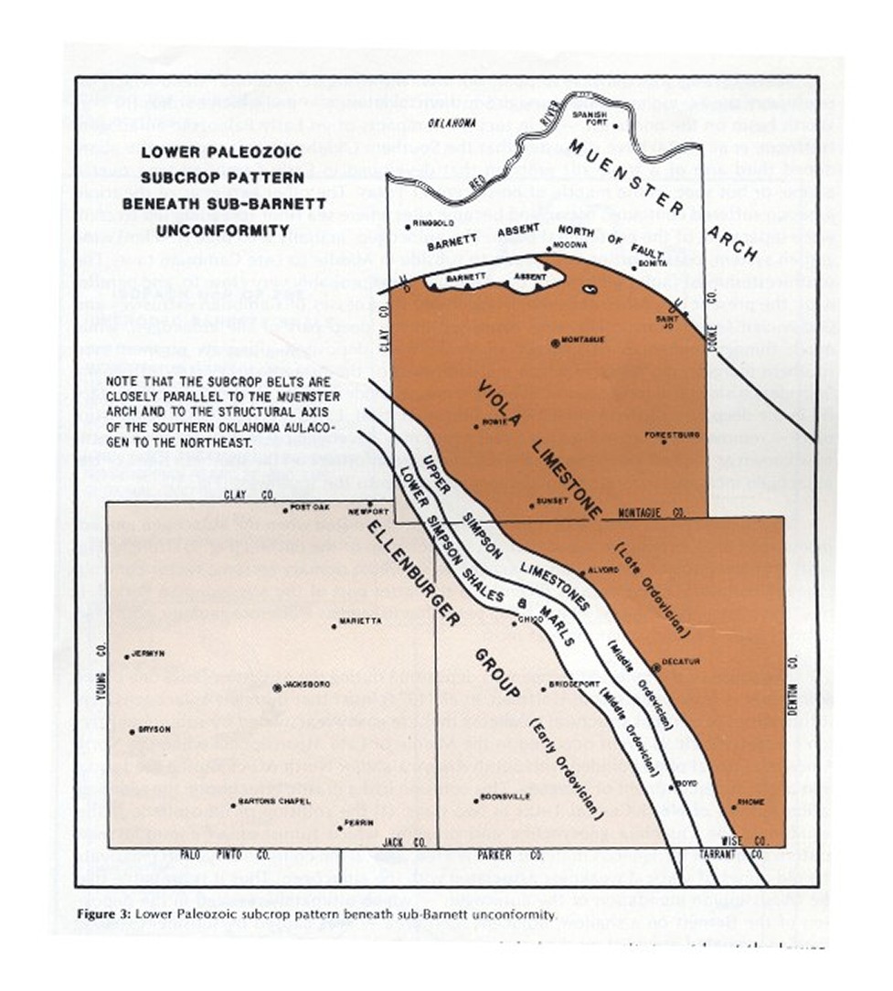 Lower Paleozoic Subcrop Pattern